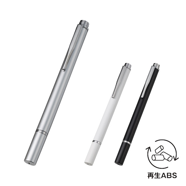 手元が見えて使いやすい先端がクリアなタッチペン。先端は透明ディスクになっており視界を邪魔しないためタッチ操作しやすく<br /><br />
ディスプレイに触れる部分がよく見えるため細かい操作にも便利です。