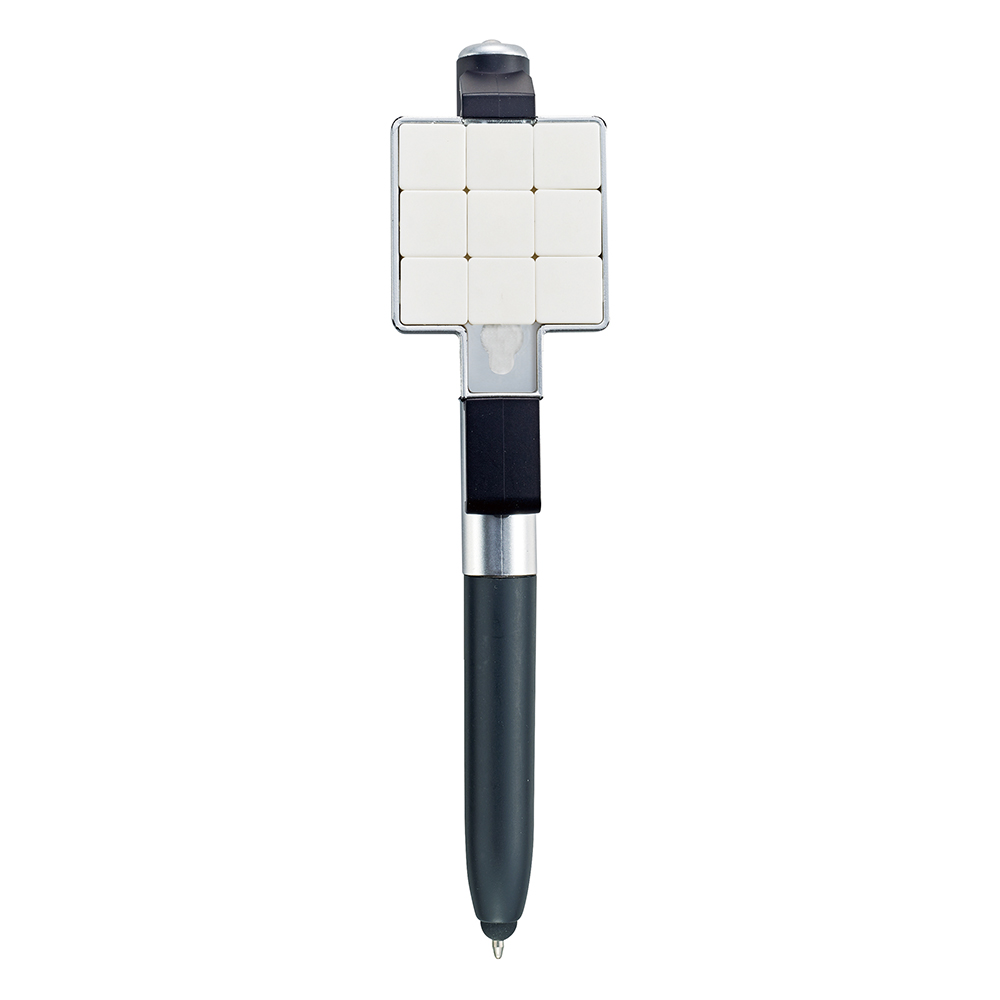多機能ボールペンにパズルをセットした遊び心のあるアイテム。考えが行き詰ったときや、ちょとした頭の体操にもオススメです。社会人向けはもちろん、小さな子供向けにも喜ばれるアイテムです。