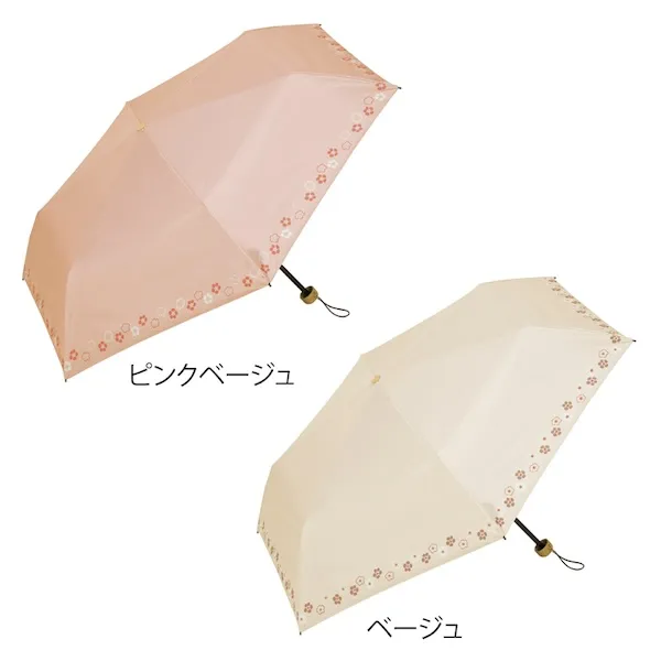 くすみカラーとさりげない縁の小花柄の和モダンな傘で個性をアピール。幅広い年代にお使いいただけま。