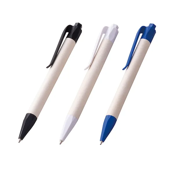 使用頻度の高いボールペン。配ることで販促効果とエコ意識を同時に広めます。