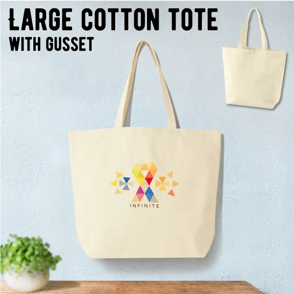 厚生地なので重い物もお任せ！たっぷり入るビッグサイズも頼もしいトートバッグです。