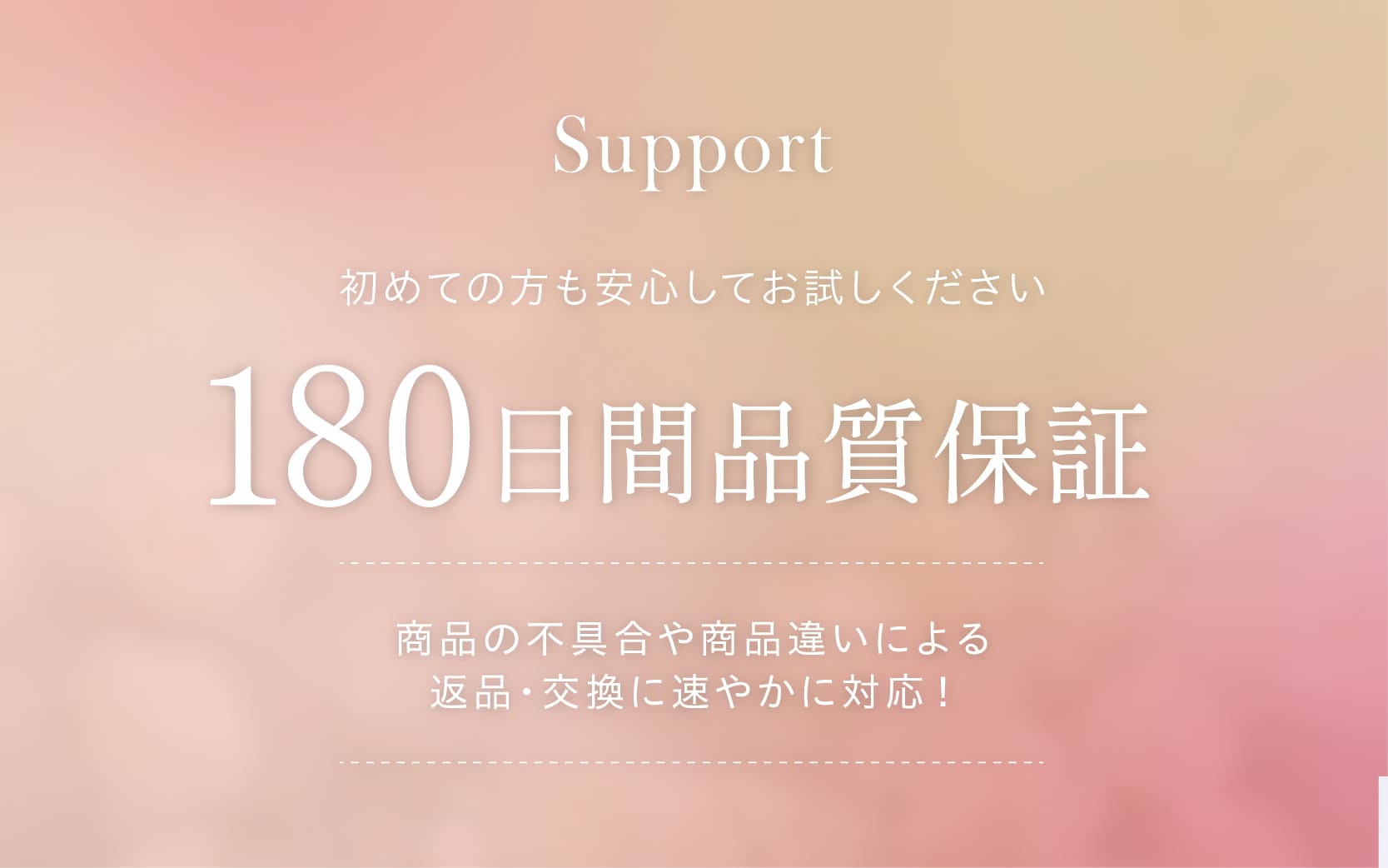 180日間品質保証