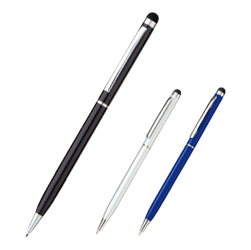 タッチペン付メタルスリムペン(カラー選択可)