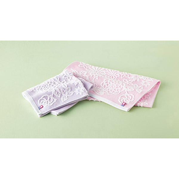 今治 バタフライローズフェイスタオル