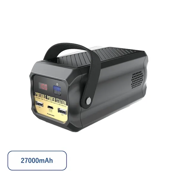 超小型ポータブル電源８０Ｗ　ブラック