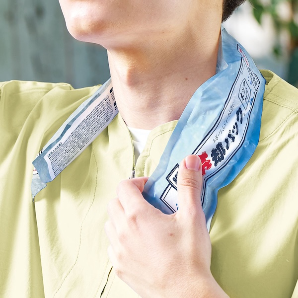 瞬間冷却パック　ネックタイプ　ホワイト