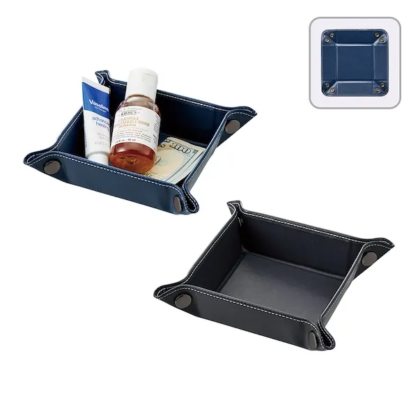 レザースタイルボタントレイ【カラー選択可】