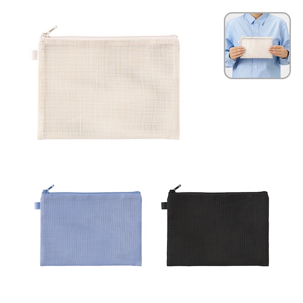 ハードメッシュフラットポーチ（Ｍ）【カラー選択可】