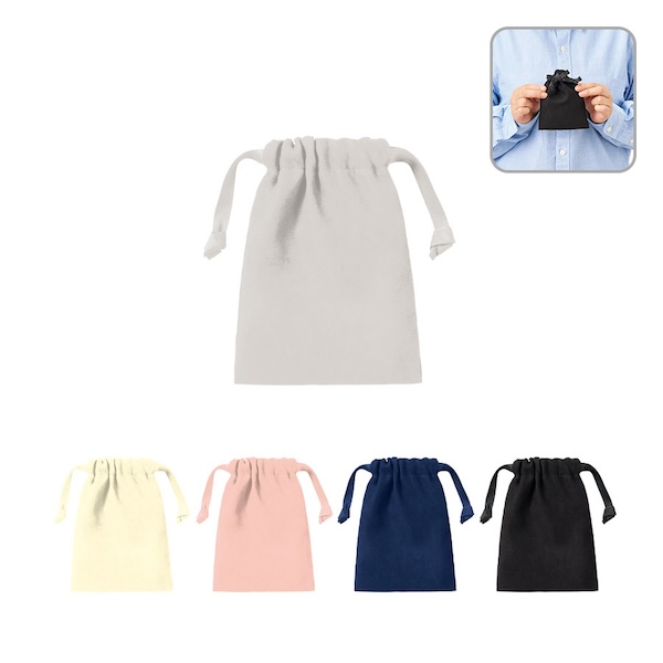 スウェード風巾着（Ｓ）【カラー選択可】